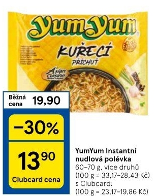 Instantní polévka YumYum