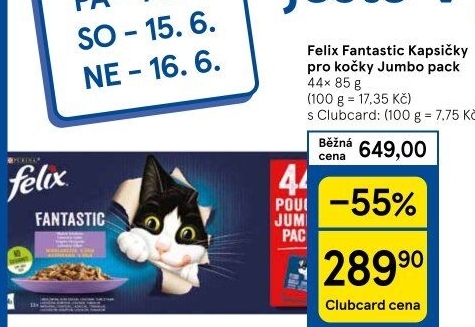 Kapsičky pro kočky Fantastic Felix Purina
