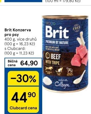 Konzerva pro psy Brit
