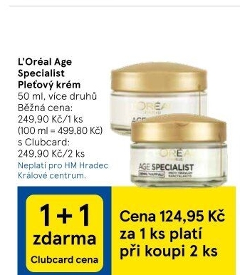 Krém pleťový proti vráskám Age Specialist L'