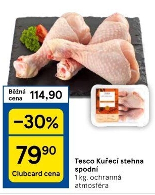 Kuřecí stehna Tesco