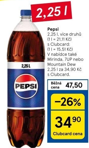 Limonáda Pepsi