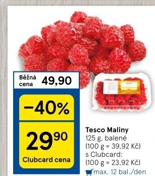 Maliny Tesco