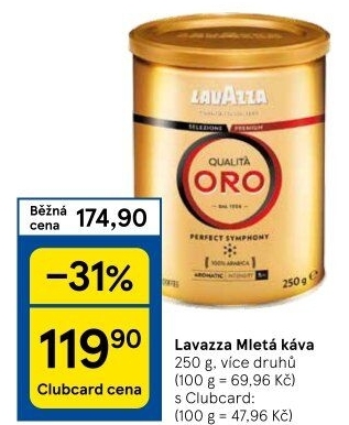 Mletá káva Lavazza