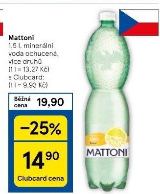 Ochucená voda Mattoni