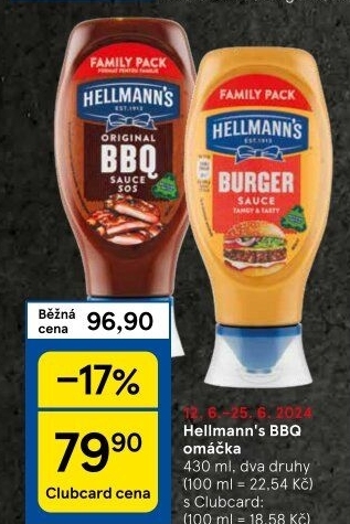 Omáčky BBQ Hellmann'