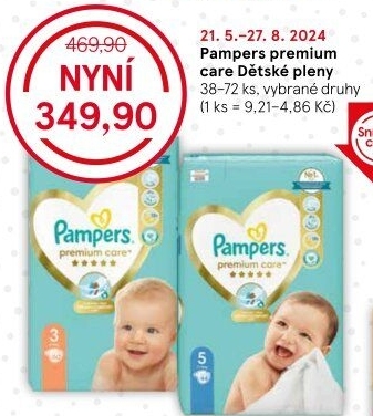 Pleny dětské Pampers Premium Care