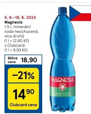 Přírodní voda Magnesia