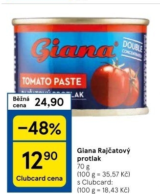 Rajčatový protlak Giana