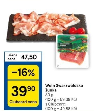 Šunka schwarzwaldská Wein