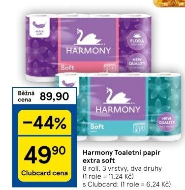 Toaletní papír 3vrstvý Harmony