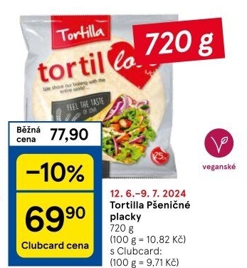 Tortilla pšeničná TortilLOVE