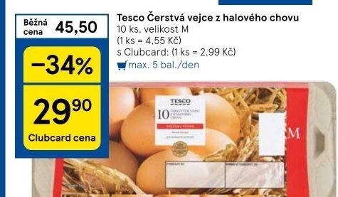 Vejce M Tesco