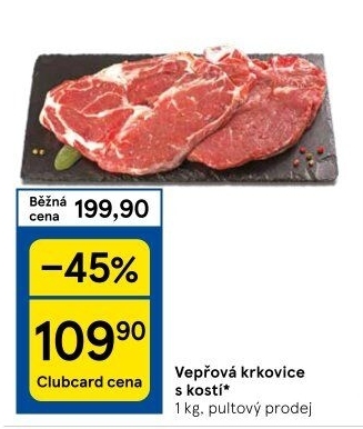 Vepřová krkovice s kostí