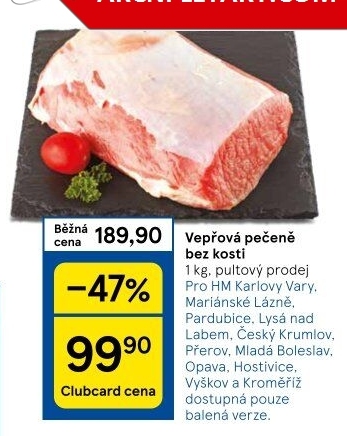 Vepřová pečeně bez kosti