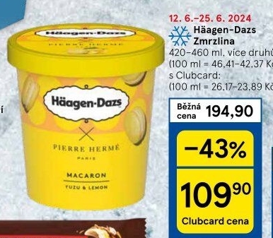 Zmrzlina v kelímku Häagen-Dazs