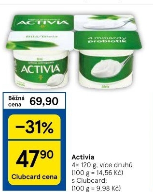 Bílý jogurt Activia Danone