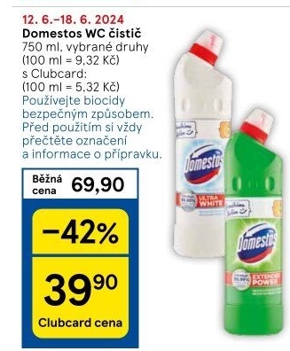 Čistič WC gelový Domestos