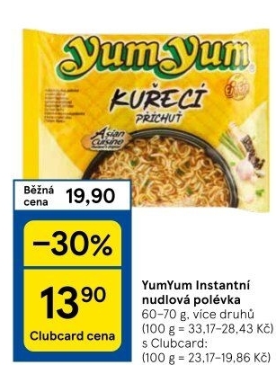 Instantní polévka YumYum