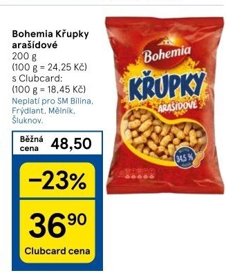 Křupky arašídové Bohemia