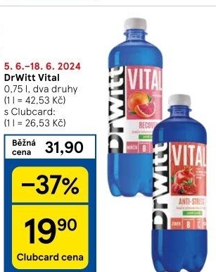 Minerální nápoj Vital Dr. Witt
