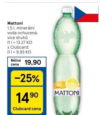 Ochucená voda Mattoni