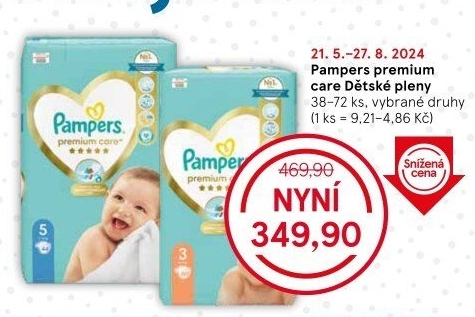 Pleny dětské Pampers Premium Care