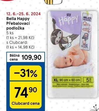 Podložky přebalovací Háppy Bella
