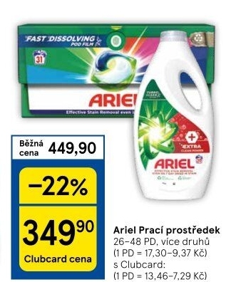 Prací prostředky Ariel