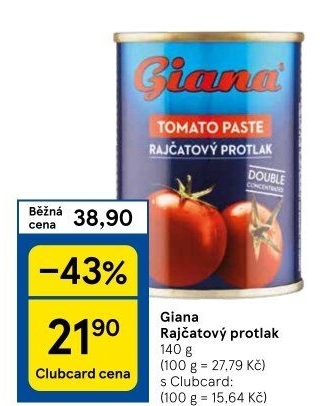 Rajčatový protlak Giana