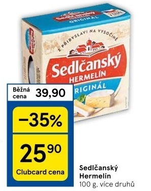 Sýr Hermelín Sedlčanský