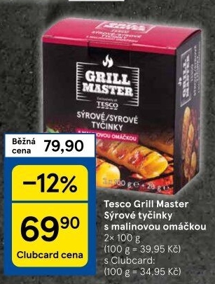 Sýrové tyčinky na gril Grill Master Tesco