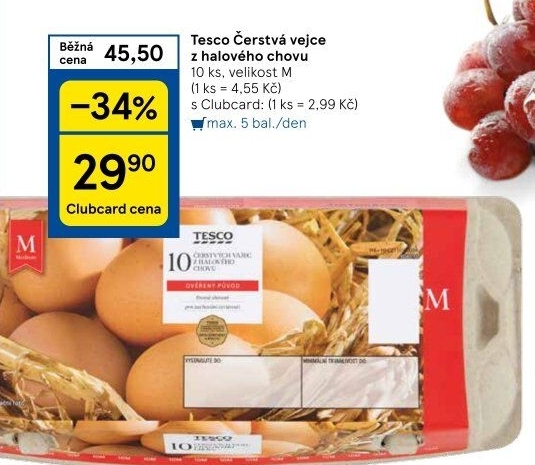 Vejce M Tesco