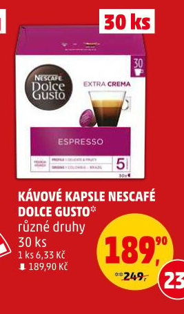 Kapsle Dolce Gusto Nescafé