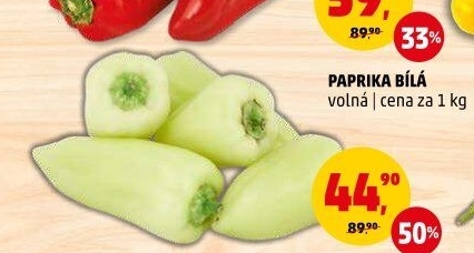 Paprika bílá