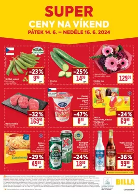 akční leták BILLA 12.6.2024-18.6.2024