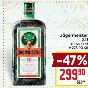 Bylinný likér Jägermeister