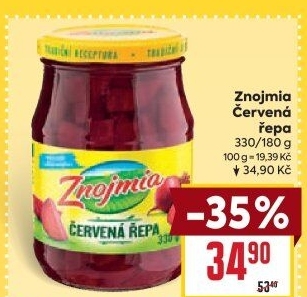 Červená řepa Znojmia
