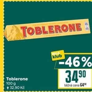 Čokoláda Toblerone