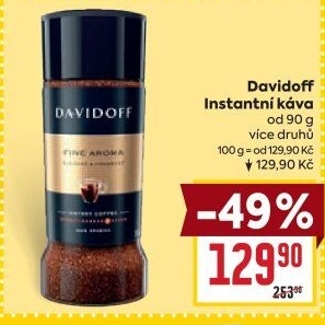 Instantní kávy Davidoff