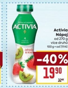Jogurtový nápoj Activia Danone