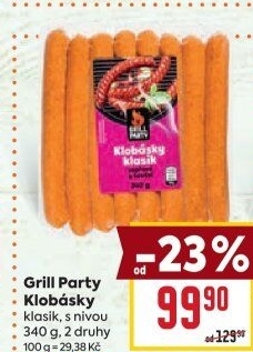 Klobása klasik Grill Party