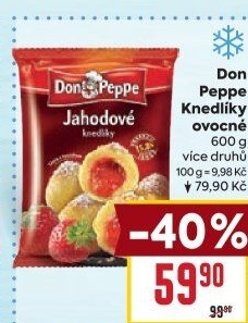 Knedlíky tvarohové plněné mražené Don Peppe
