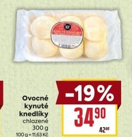 Kynuté knedlíky ovocné Lef