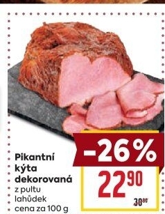 Kýta dekorovaná pikantní