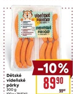 Párky vídeňské dětské Bilbo