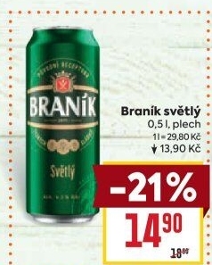 Pivo světlé Braník