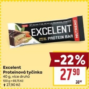 Proteinová tyčinka Excelent Nutrend