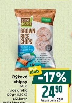 Rýžové chipsy Rice Up