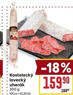 Salám Uherák lovecký Kostelecké uzeniny